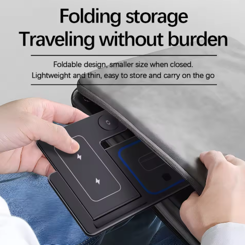 30W LED Fast Wireless Charger Stand 3 in 1 Foldable Charging Station