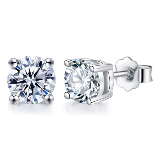 Moissanite Stud Earrings