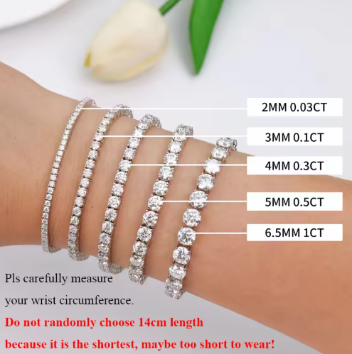 Moissanite Bracelet | *Passes the diamond tester*