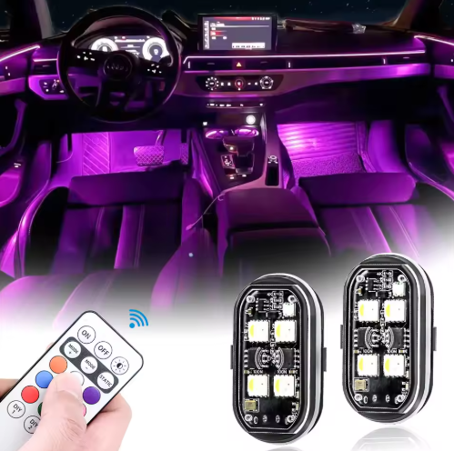 Wireless LED Strobe Lights Car Decor Atmosphere Light