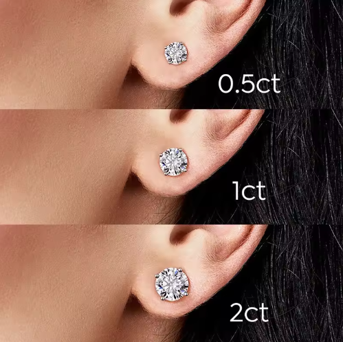 Moissanite Stud Earrings