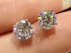 Moissanite Stud Earrings