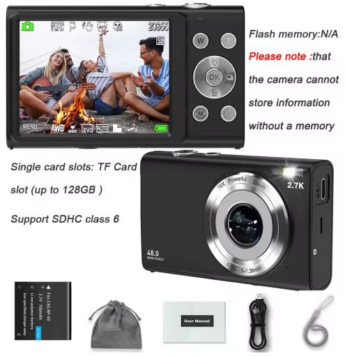 4K Digital Camera Autofocus Vlogging Camera